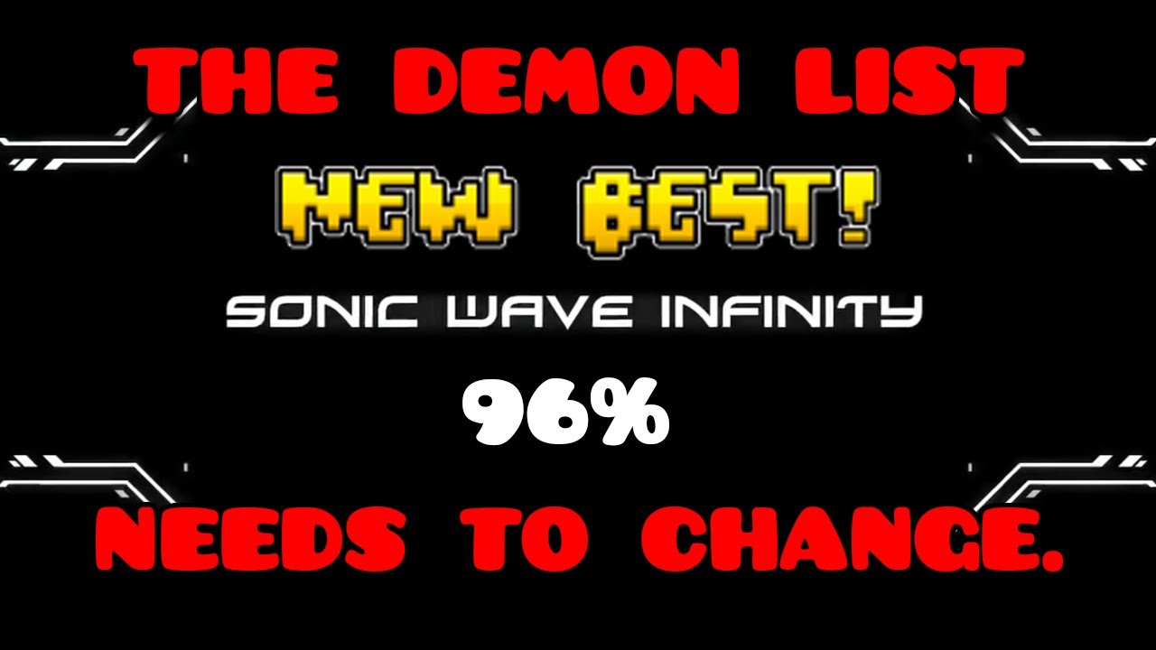 SONIC WAVE INFINITY 96% - Lista Demon&oacute;w MUSI zostać zmieniona.