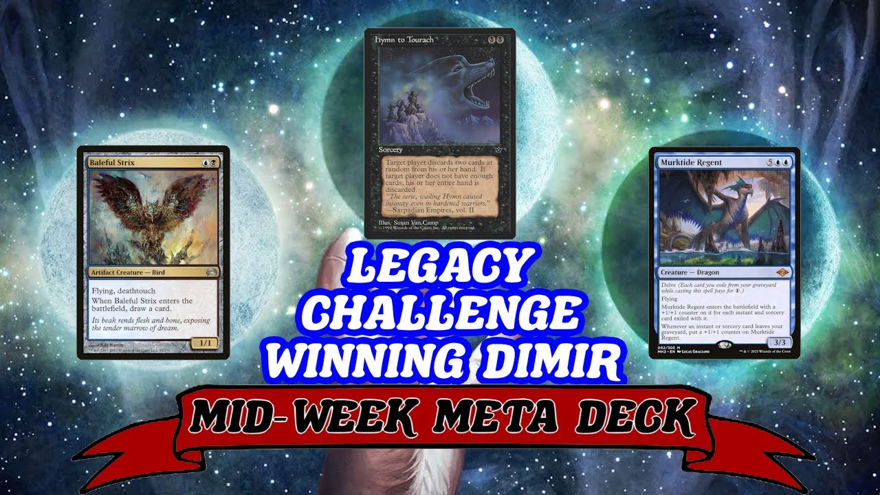 LEGACY CHALLENGE WINNING DIMIR DECK! Blue-Black mid-range with Hymn To Tourach MTG