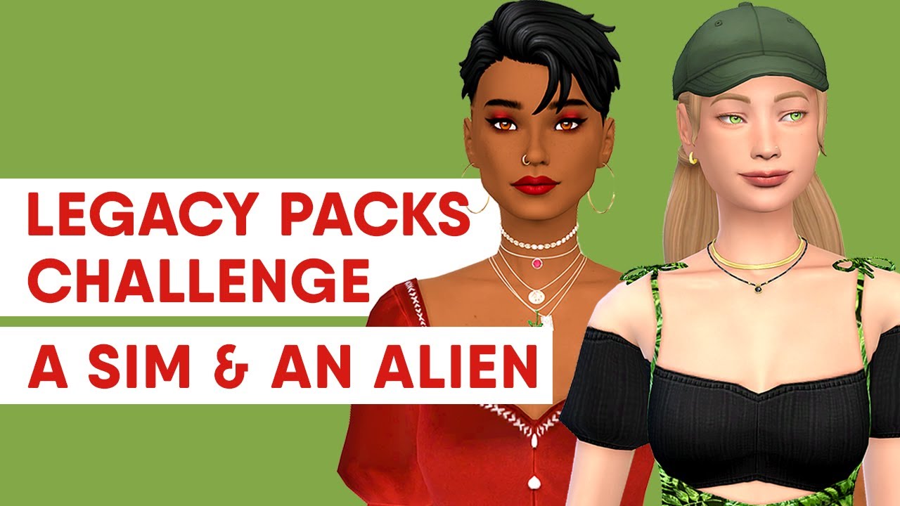 I create a painter Sim and her Alien roommate 🎨👽 The Sims 4 Pack Legacy Challenge