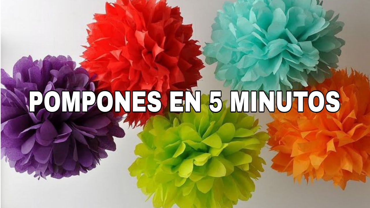 Cómo hacer pompones de papel en menos de 5 minutos para decorar tus triciclos patin o bicicleta 