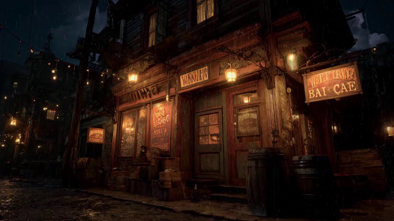 Quiet Saloon Night • Rainy Western Lofi Vibes