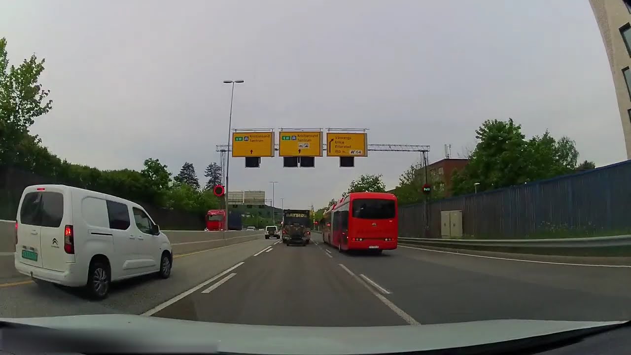 4K / OSLO / NORWAY / MOTORWAY / Driver's License Practice Test / Exam / Risl&oslash;kka Trafikkstasjon