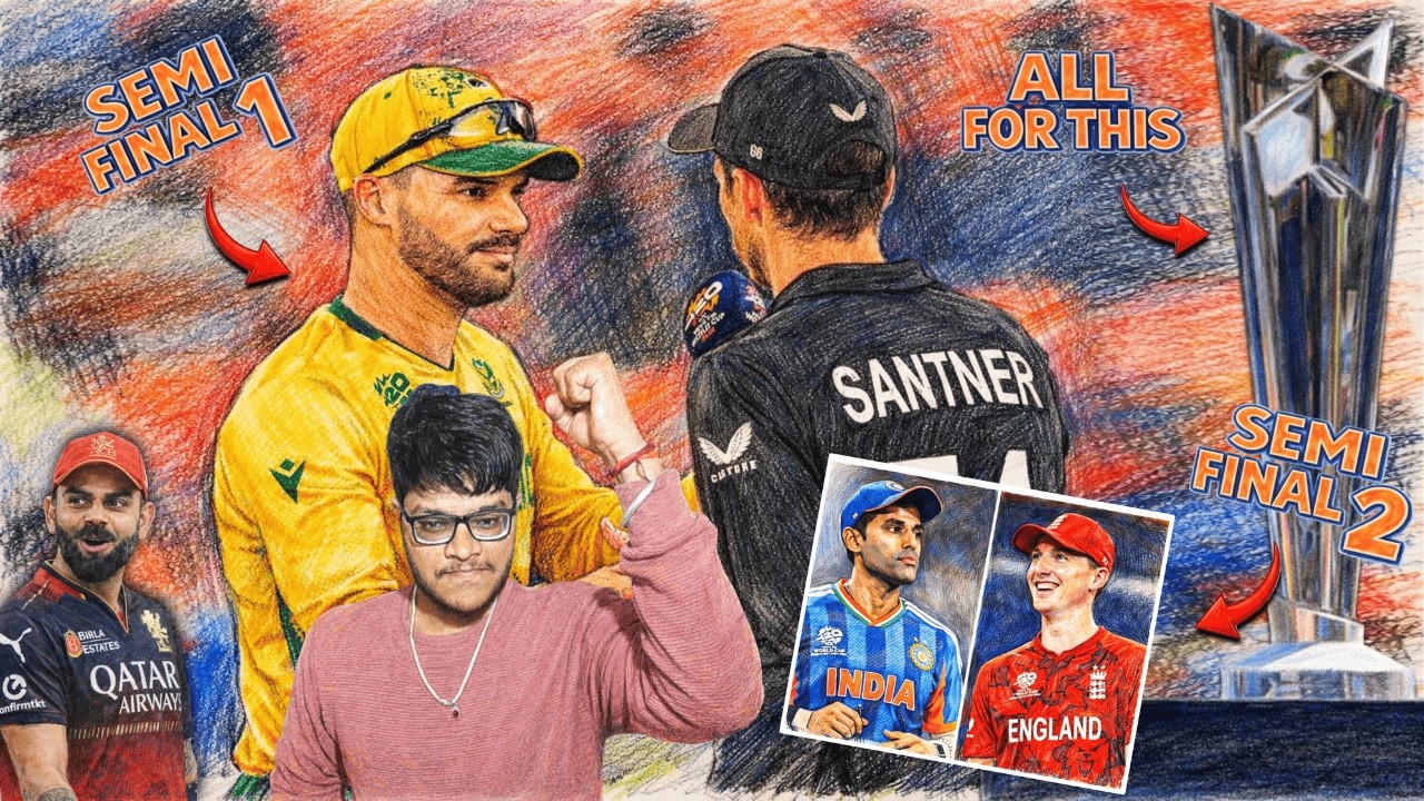 Semi Finals begins from Tomorrow🔥 Kon jayega final me 🏆 #t20wc2026 #teamindia