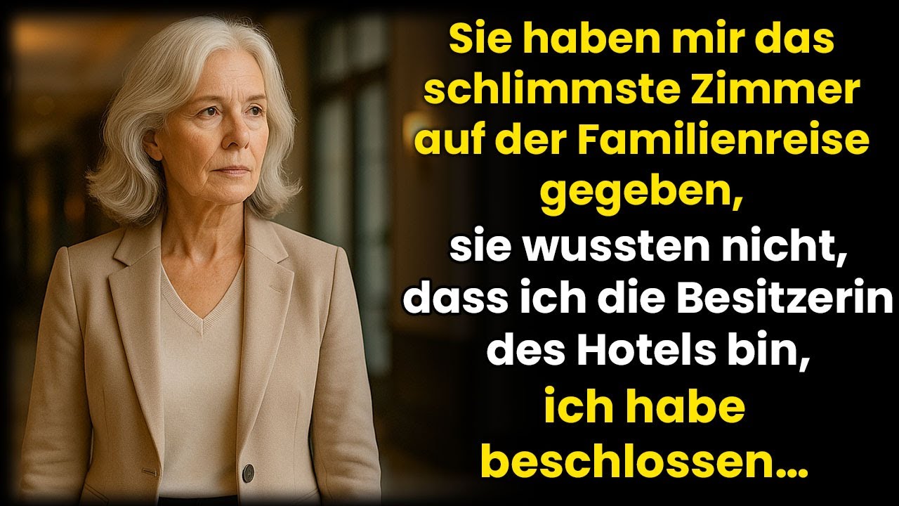 Sie gaben mir das schlimmste Zimmer im Familienurlaub – niemand wusste, dass ich das Hotel besitze
