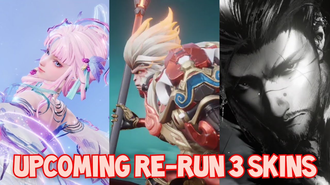 UPCOMING RE-RUN 3 SKINS | HONOR OF KINGS GLOBAL