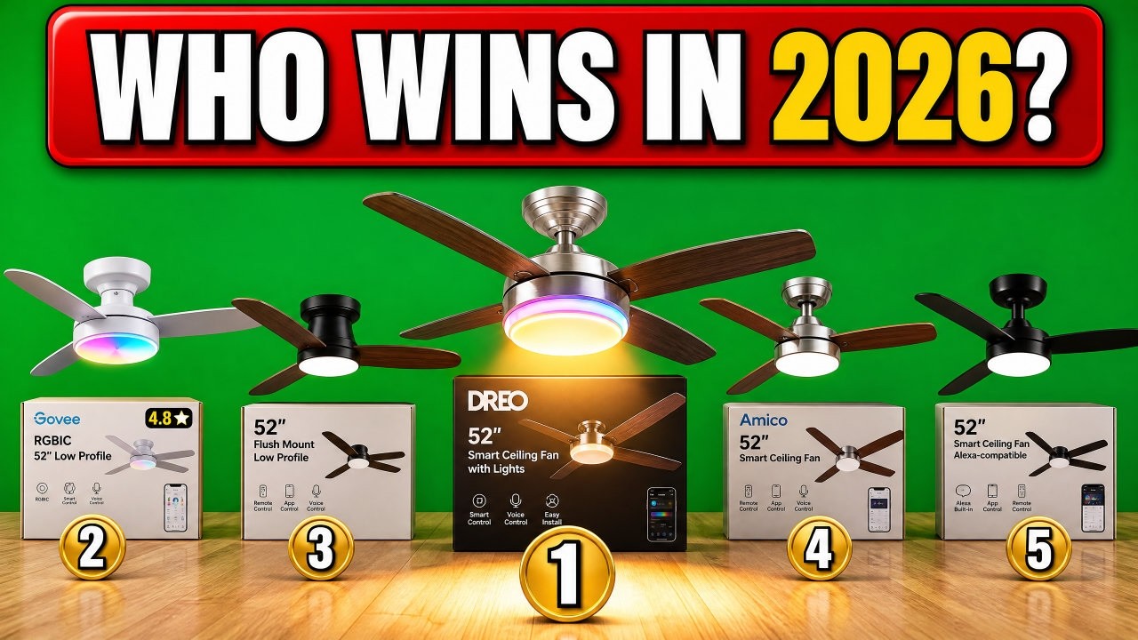 5 Best Budget Smart Ceiling Fans on Amazon [2026] Energy Efficient Cooling