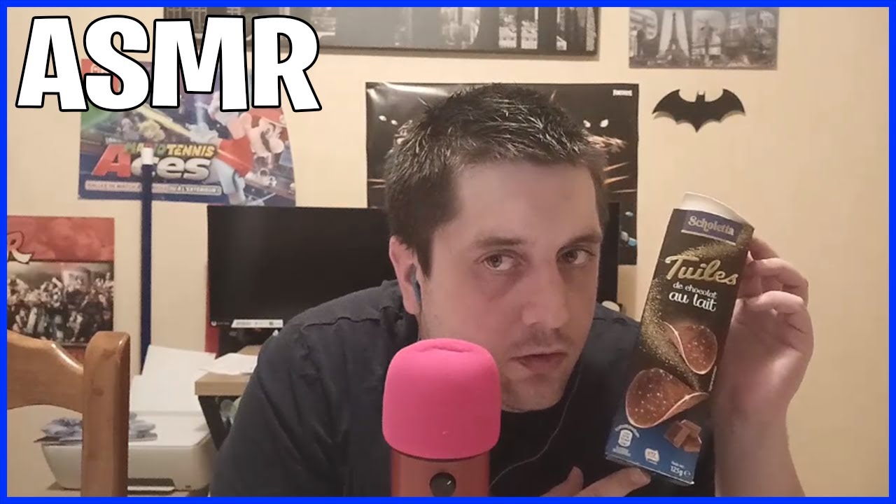 TUILES DE CHOCOLAT AU LAIT DÉGUSTATION (ASMR FRANÇAIS)