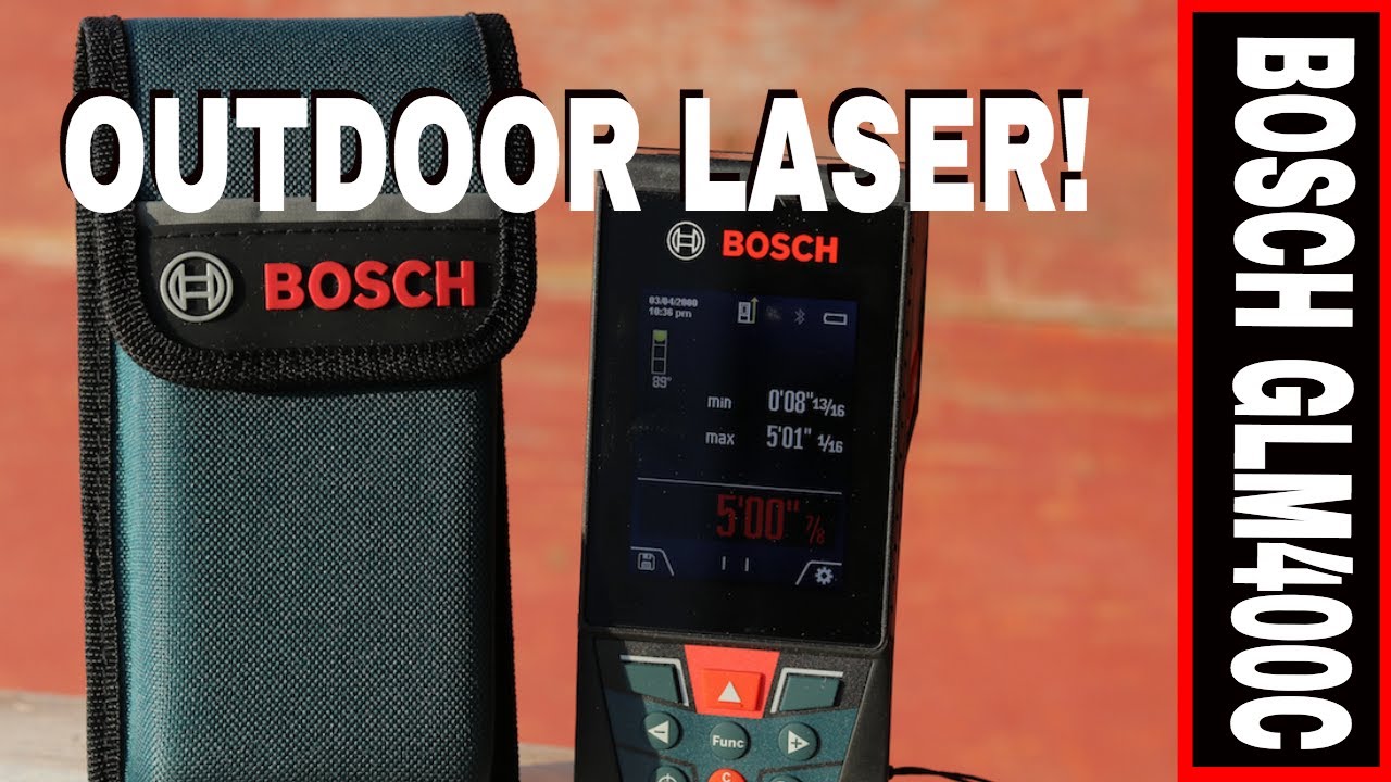 BOSCH 400' OUTDOOR LASER DISTANCE MEASURE REVEIW- GLM400C