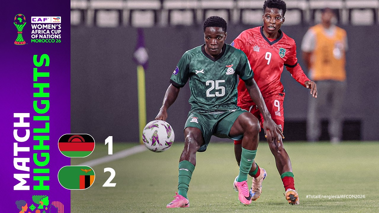 Malawi 1-2 Zambia | Match Highlights l TotalEnergies WAFCON 2026 l Group C