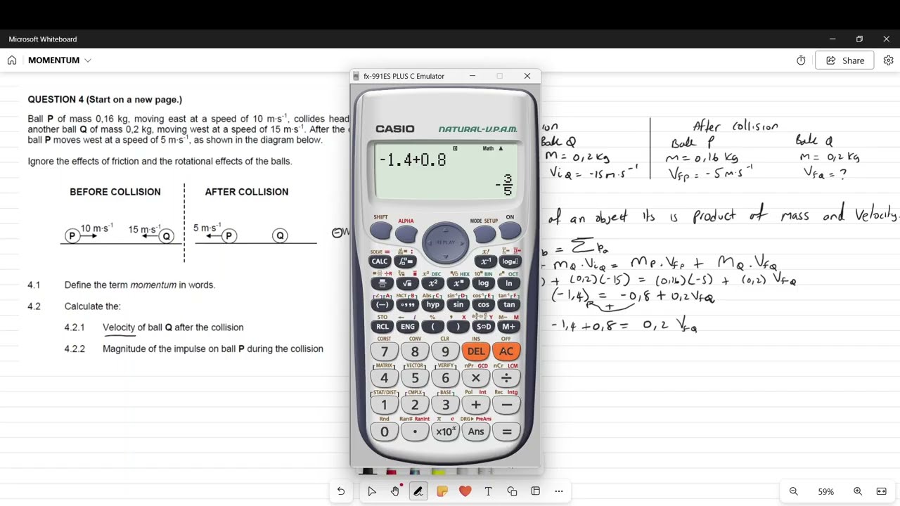 MOMENTUM; conservation of linear momentum