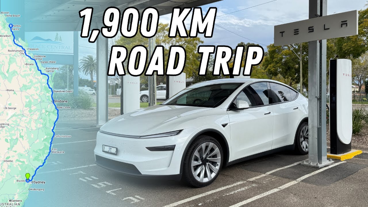 Поездка на TESLA | Сидней — Маккей (дождь, кемпинг Tesla Model Y и драма локдауна!)