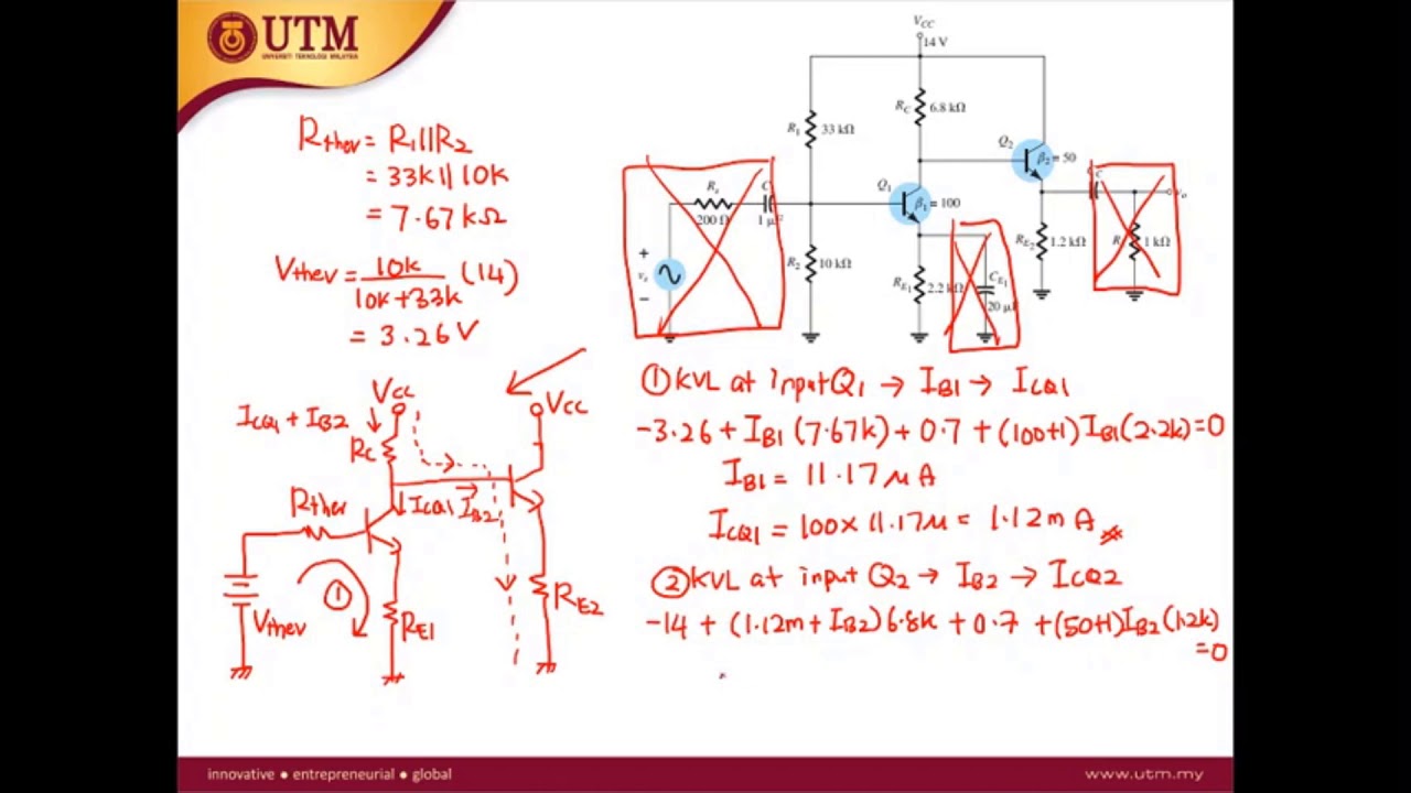 Example of DC analysis | Electronic Devices | YSAG