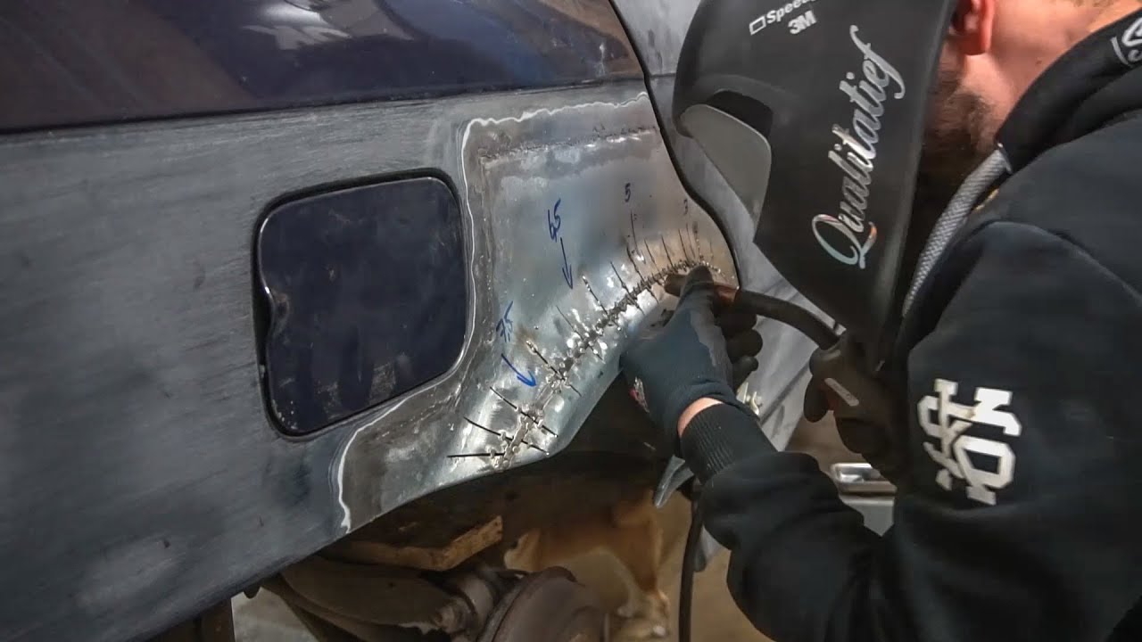 BMW E36 Kotflügel hinten in Blech Verbreitern | QUALITATIEF |  [E36 Limo #3]