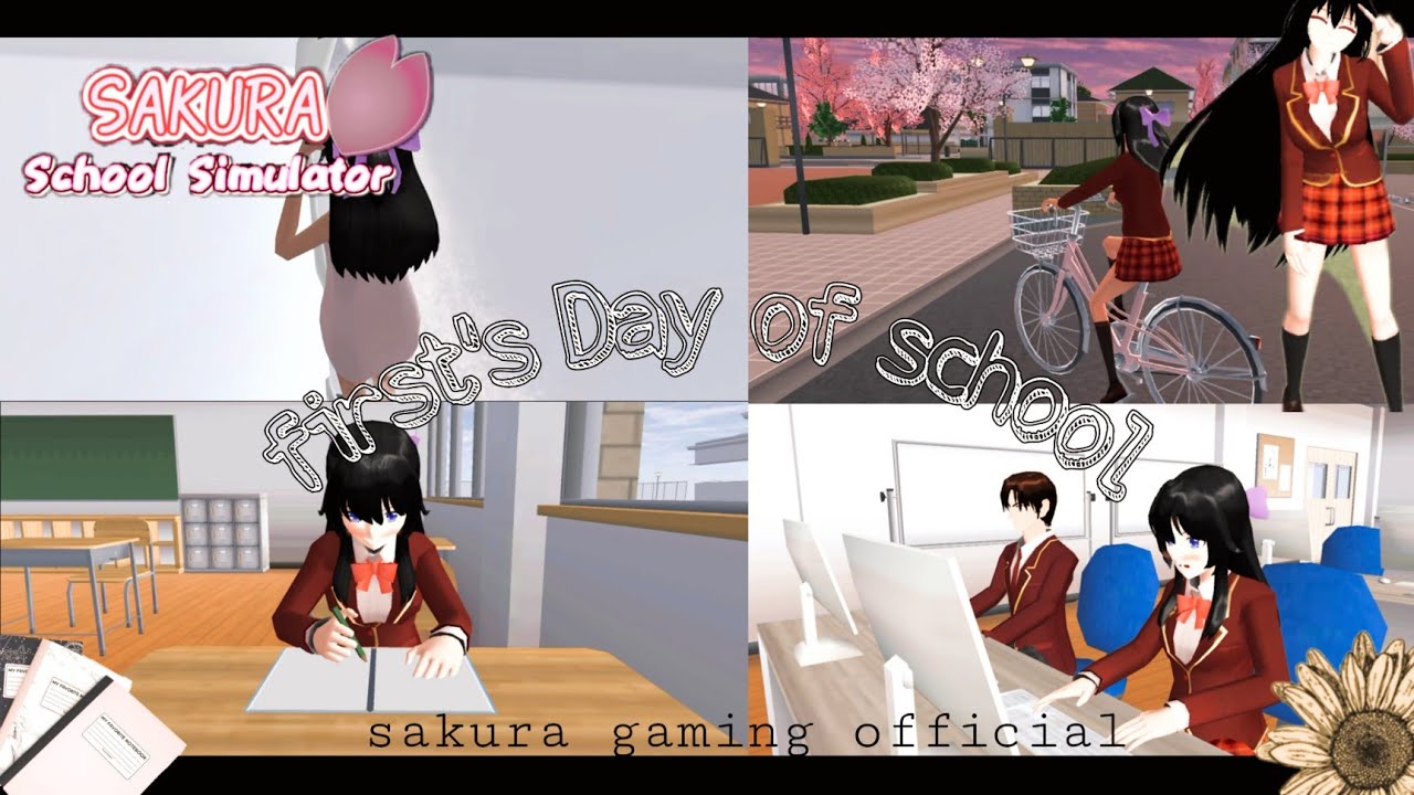 first day of school 🎒||sakura gaming official