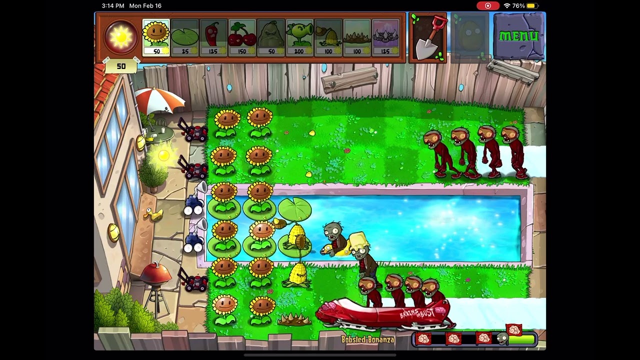 Me Playing Plants Vs Zombies 