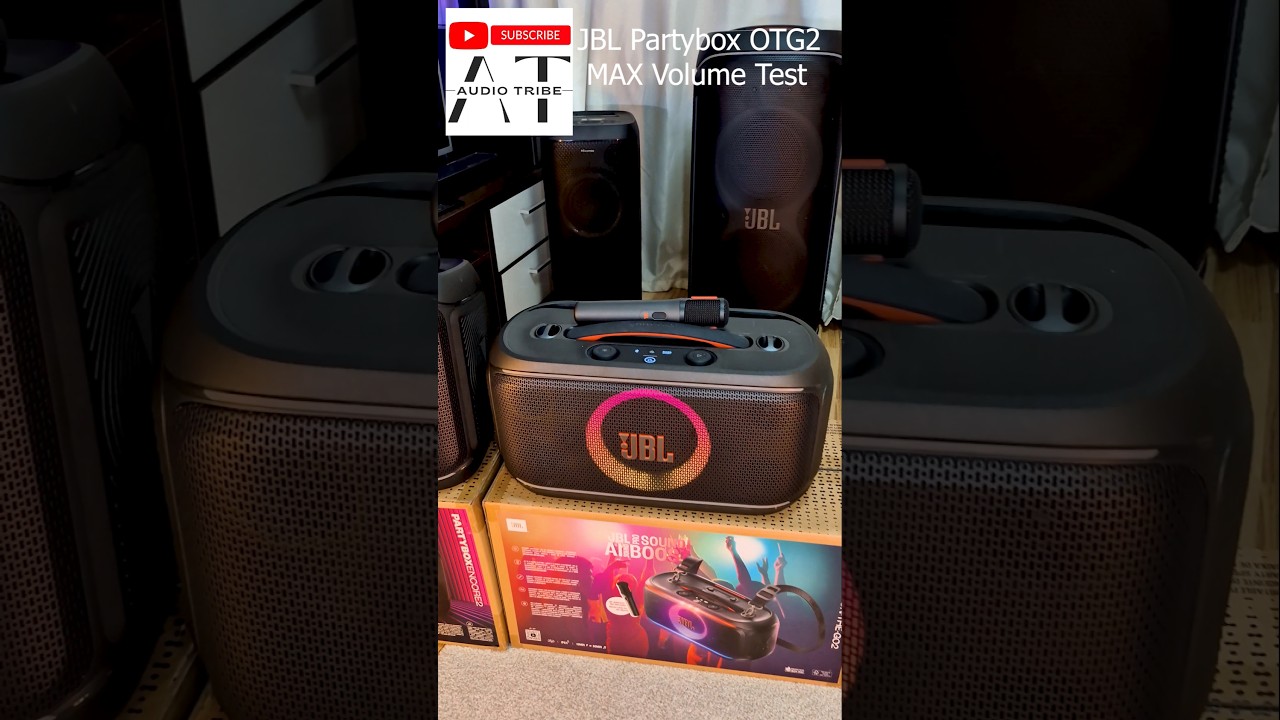 Проверьте максимальную громкость на новой JBL Partybox On-The-Go2.