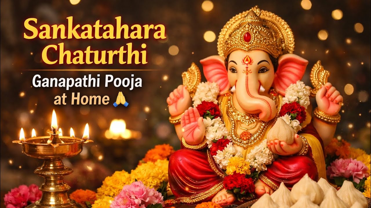 Vlog 💞 78 Sankatahara Chaturthi Vlog | Ganapathi Poojai at Home#murugan#Devotional#சங்கடஹரசதுர்த்தி