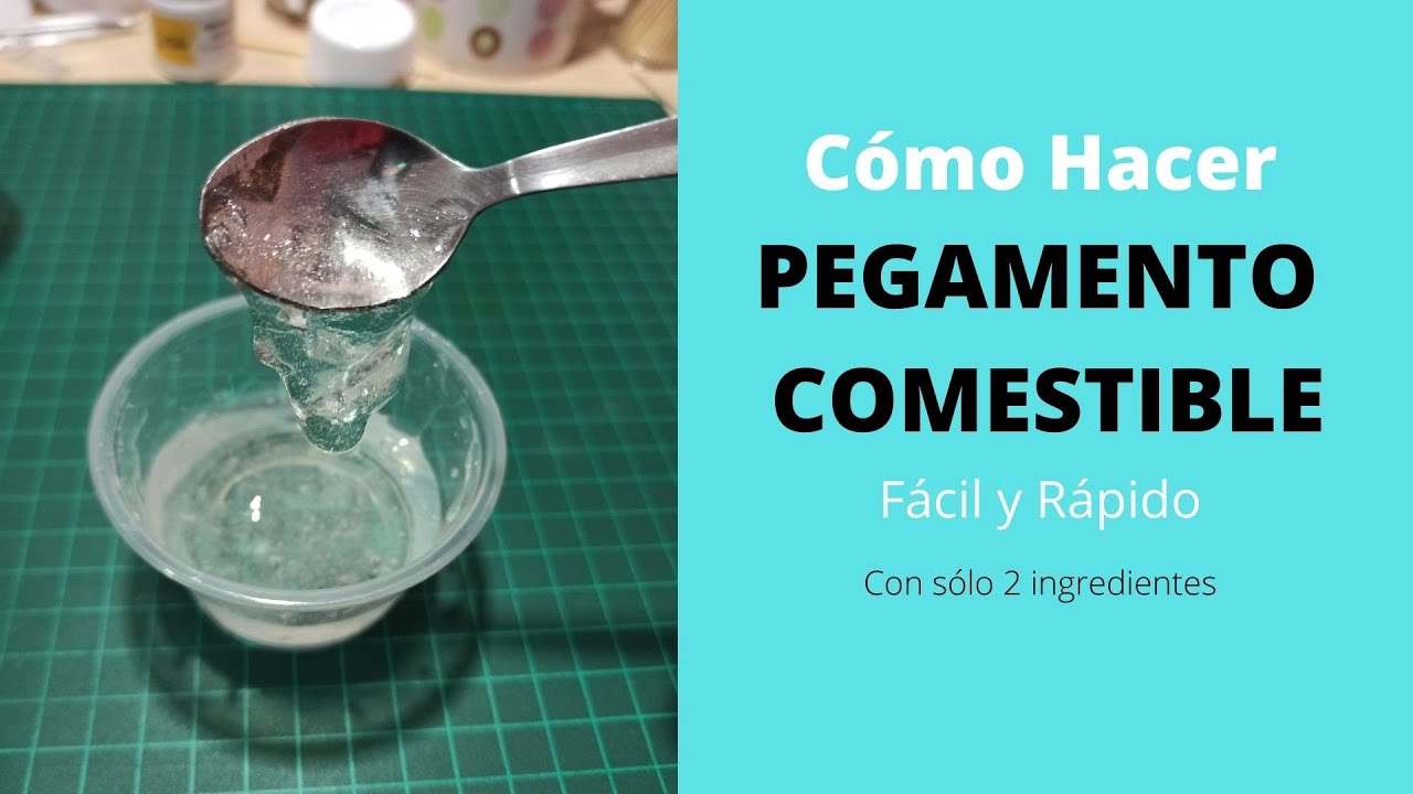 Cómo Hacer Pegamento Comestible para Fondant rápido y fácil con sólo 2 ingredientes