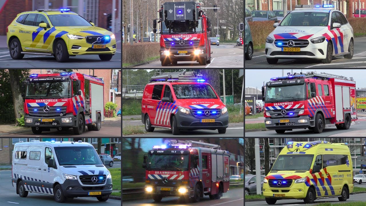 [Grote Compilatie] Vele Hulpdiensten met spoed onderweg door Zaanstad! | Hulpdiensten Compilatie