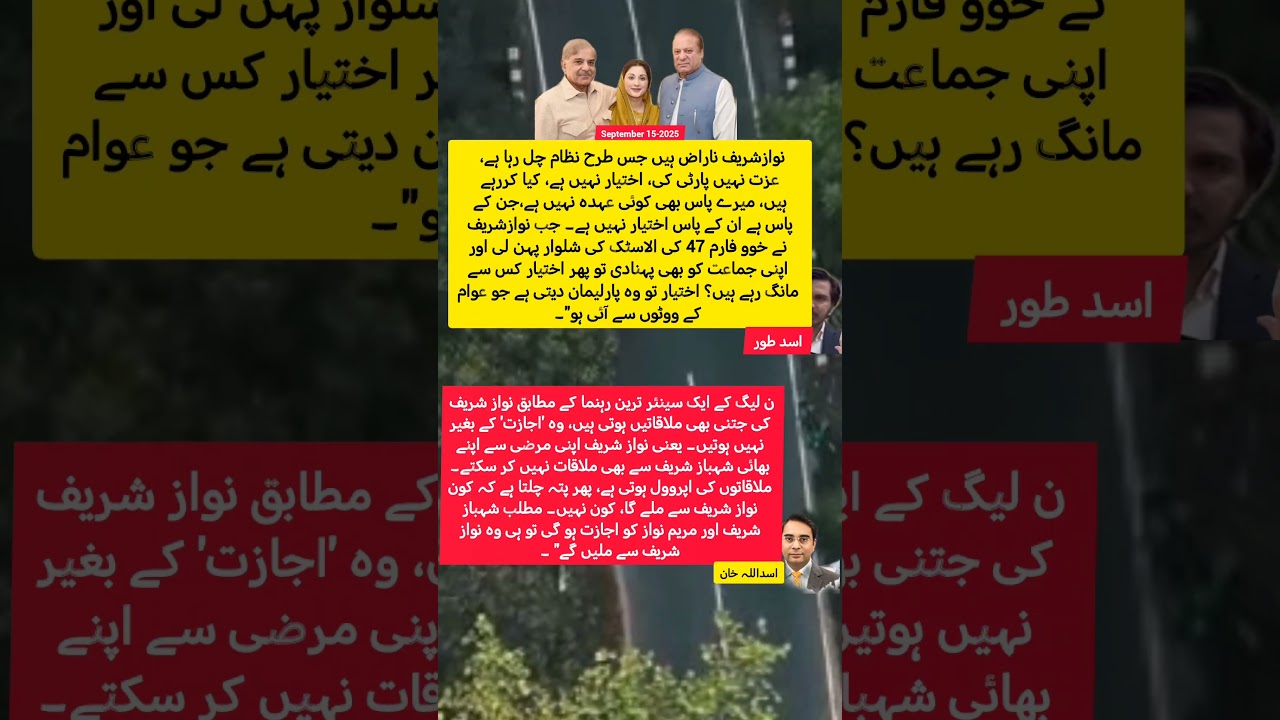 Nawaz Sharif Angry Over No Power in PMLN? | Asad Toor & Asadullah Khan Expose