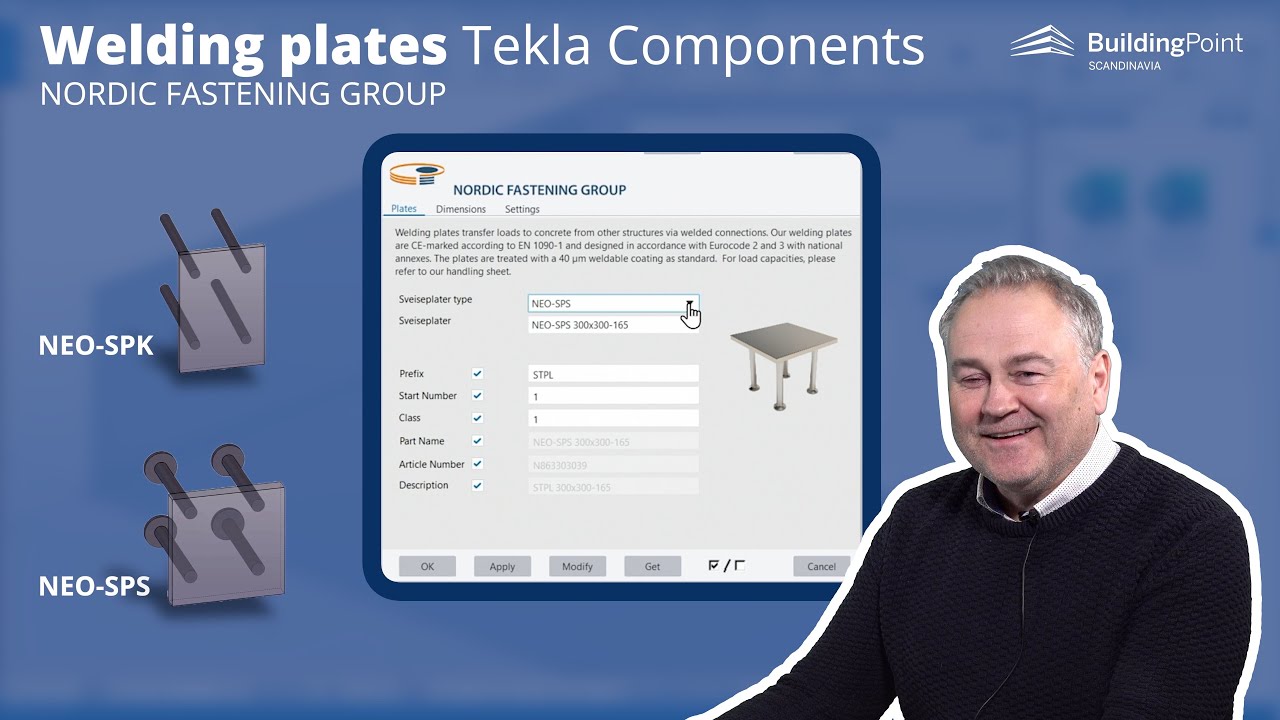 Компонент Tekla для сварки пластин от Nordic Fastening Group — уже доступен на Tekla Warehouse!