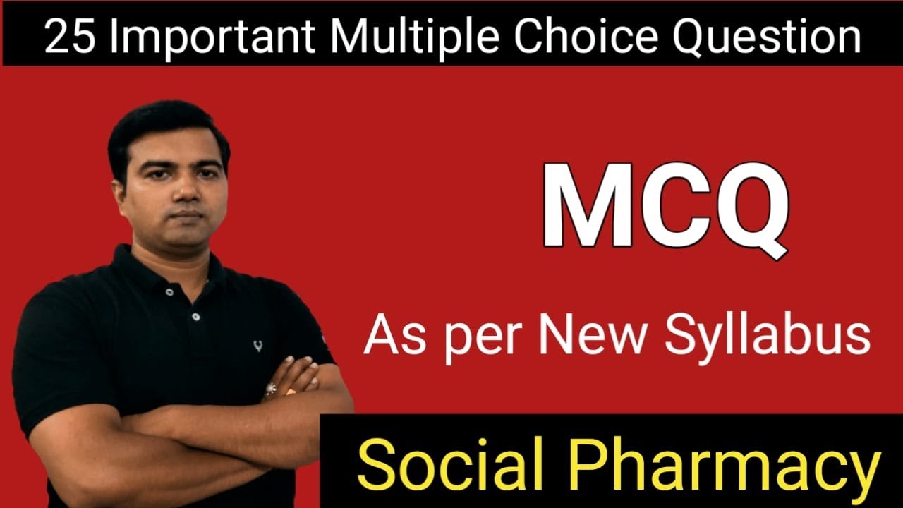 MCQ for Social Pharmacy by Avrendra Singh (M.Pharm)