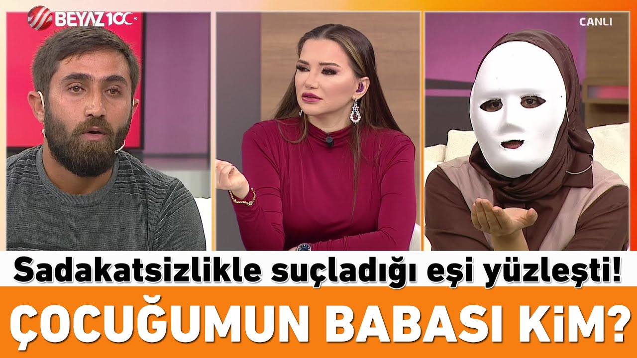 Sadakatsizlikle suçladığı eşi ile canlı yayında yüzleşti!