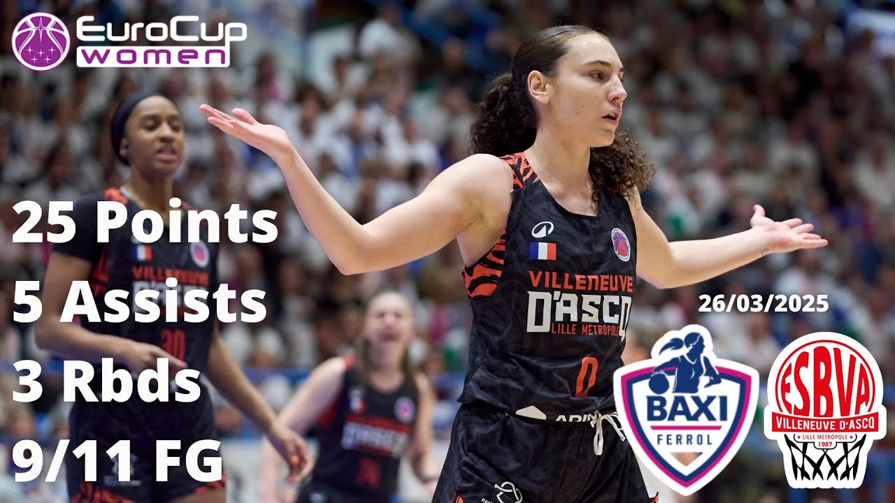 Carla Leite 25 Points vs Baxi Ferrol - Eurocup Finals 2024/25