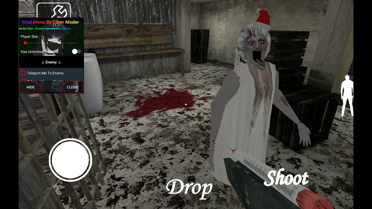Играю в granny improved с мод меню