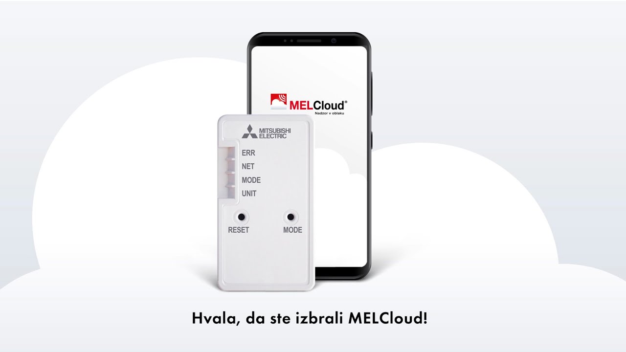 MELCloud navodila - Kako v 3. korakih povežemo in registriramo Wi-Fi vmesnik