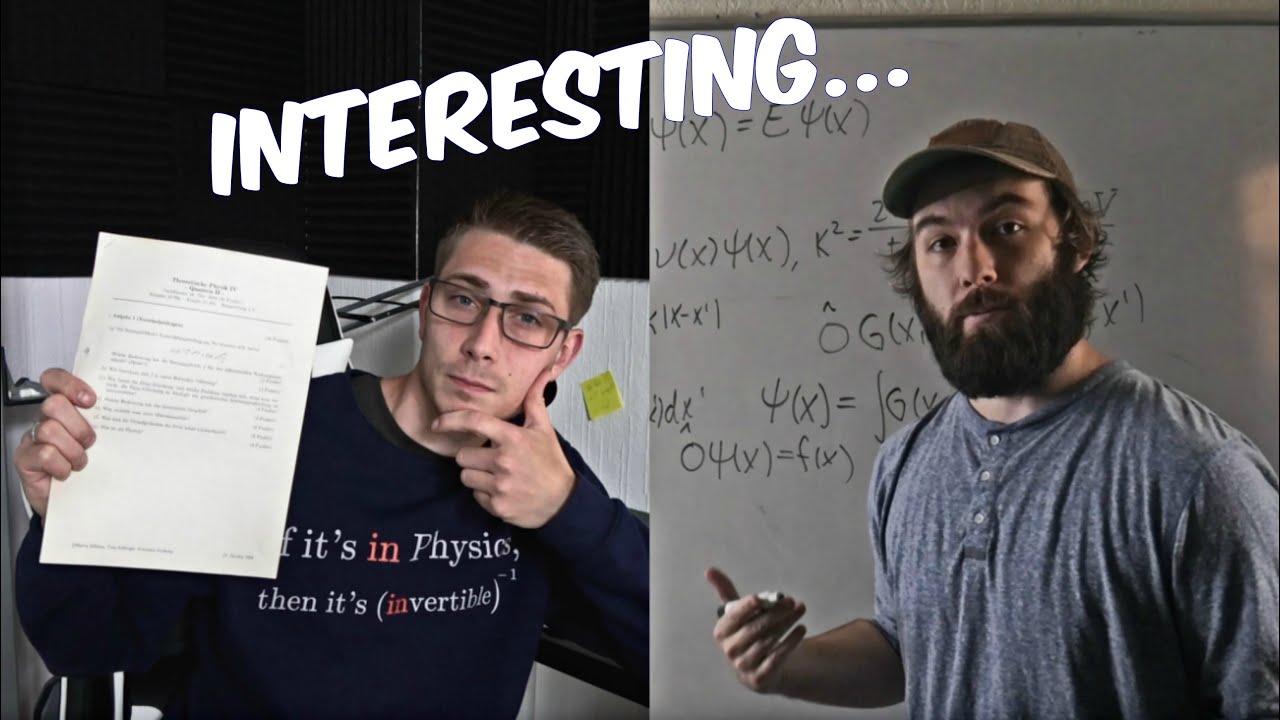This is How a Theoretical Quantum Mechanics Exam Looks that Only Two people Passed... @Andrew Dotson