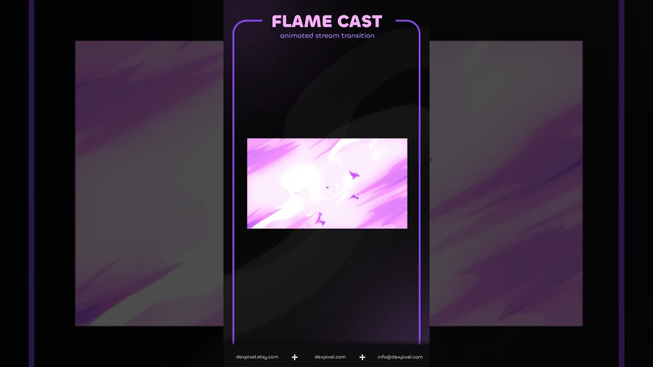 Fire Flame Cast Stream Transition. OBS Stinger, Youtube Transition
