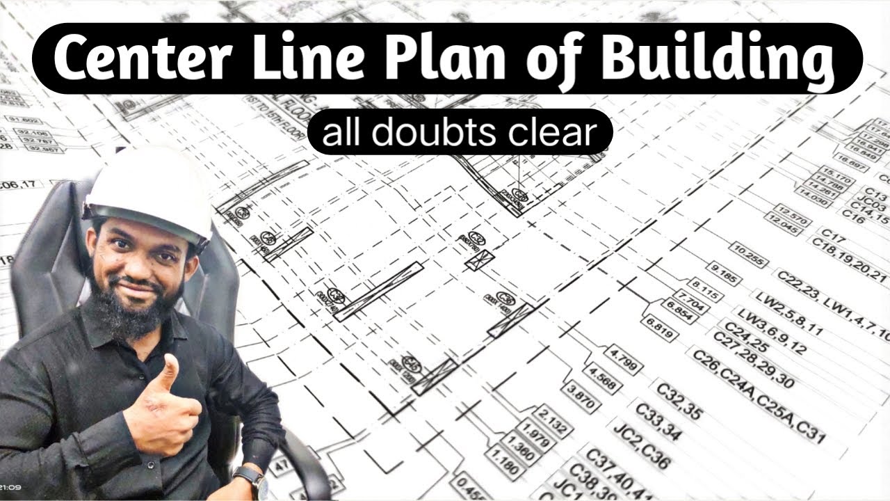 Center line plan of building | How to read plans for construction | Engineering Tactics