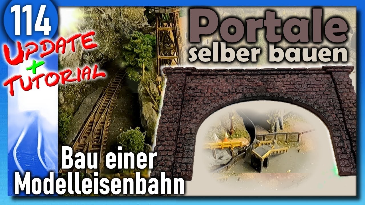 #114 Einfach selber bauen. Ein Tunnelportal in 3D-Druck🚂 Modelleisenbahn geeignet für Spur N Z TT H0
