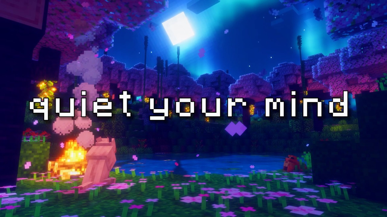 you're safe here... (1 hour minecraft campfire ambience for sleep & relaxation)