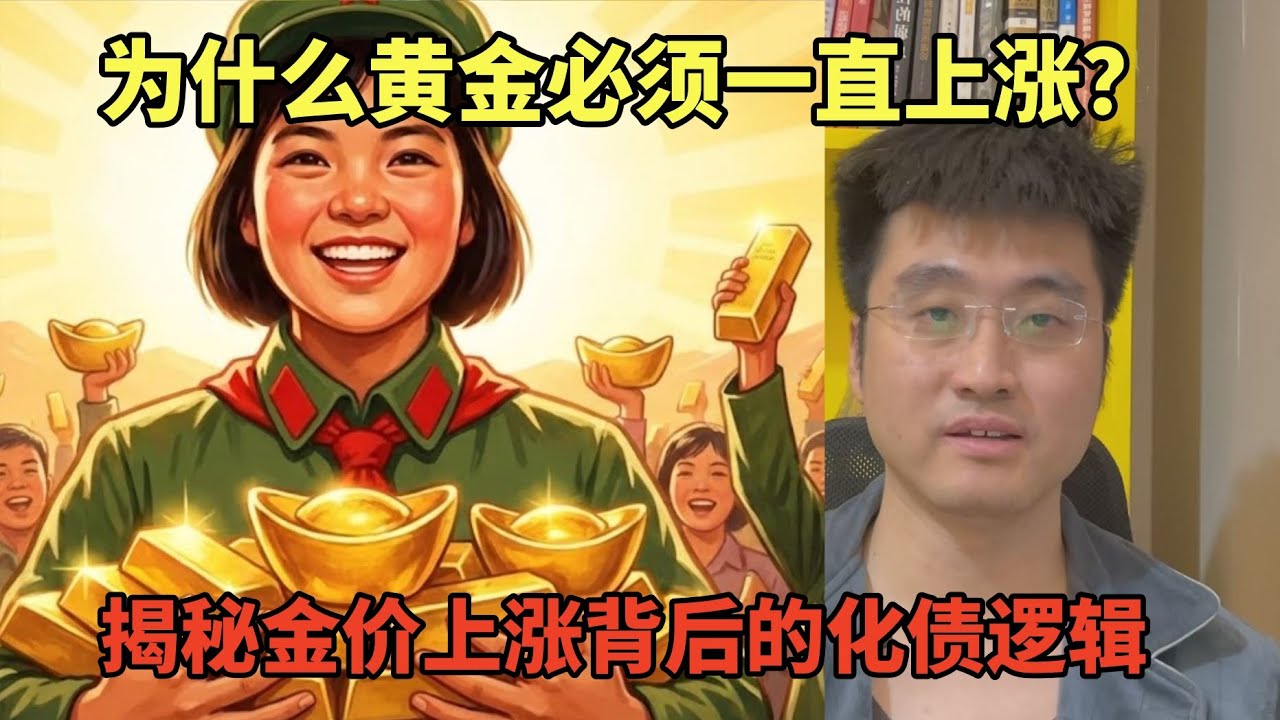 为什么黄金必须一直上涨？揭秘金价上涨的背后的化债逻辑 | 央行 | 货币政策 | 买断式逆回购 | 化债 | 美联储 | 利率