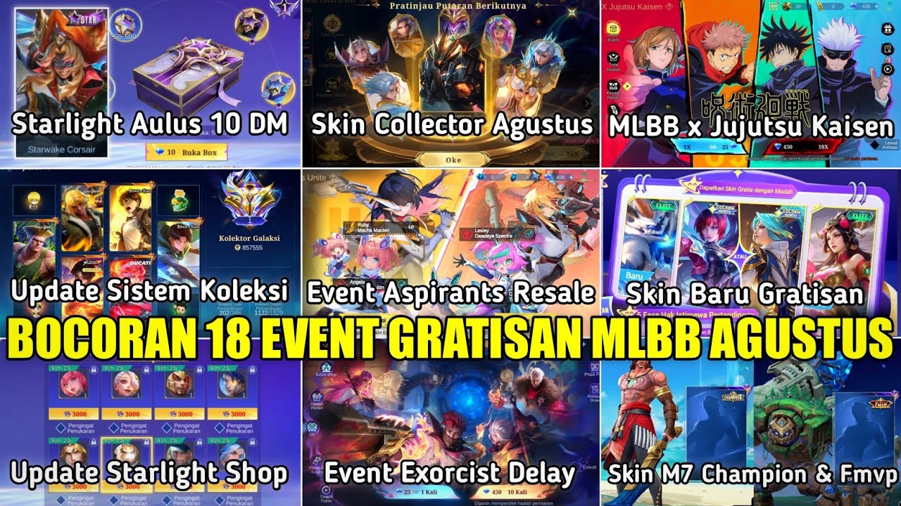 LEAKED RELEASE SCHEDULE: 18 FREE MOBILE LEGENDS EVENTS IN 2026! JJK EVENT, ASPIRANTS, FREE NEW SKINS