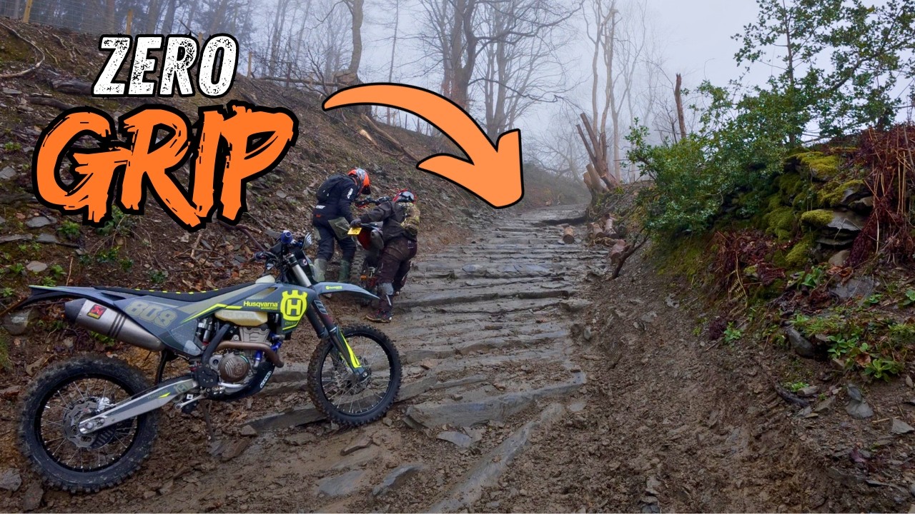 Riding Llangollen’s Toughest Trails – Zero Traction!