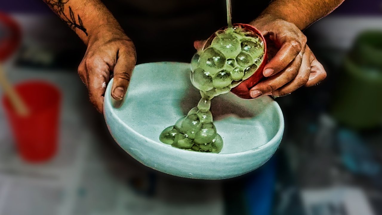 efecto BURBUJAS en CERAMICA (BUBBLE GLAZE)