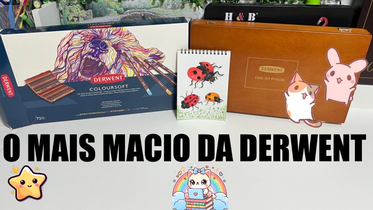 GANHEI A CAIXA DE LÁPIS DE COR MAIS MACIA DA DERWENT | COLOURSOFT DE 72 CORES CAIXA DE LUXO MADEIRA