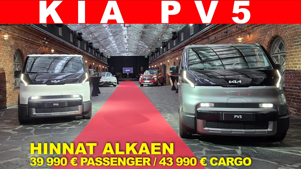 Kia PV5 ensifiilikset - Kuin suoraan scifi-elokuvasta!