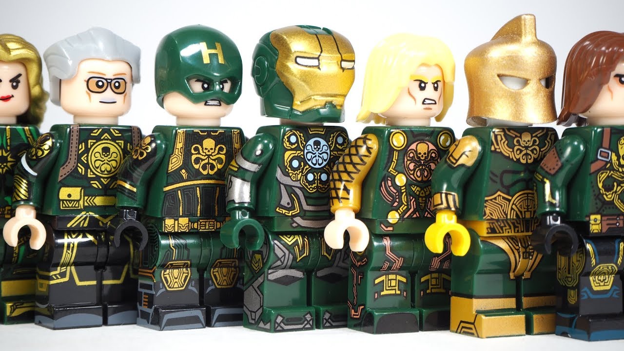 Lego Avengers Hydra Iron Man Hydra Captain America Hydra Thor Unofficial Lego Minifigures