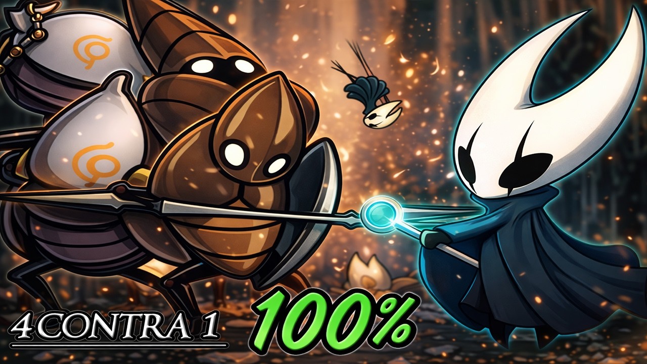 4 Contra 1 (Otro3 MiniJefez)100% Usando la Blasón de la Parca Silksong(Sin Herramientas)