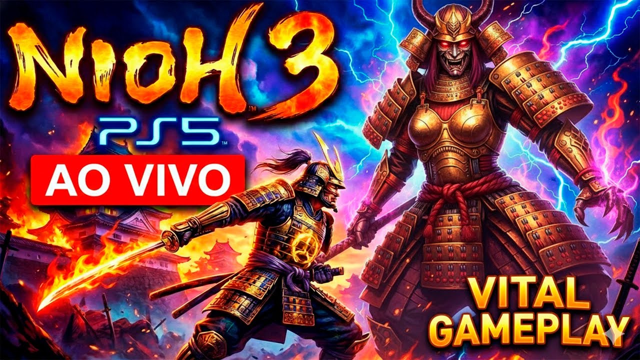 ⚔️ NIOH 3: JOGANDO NO MÁXIMO! ( PODEROSO PS5 4K) - VITAL GAMEPLAY AO VIVO