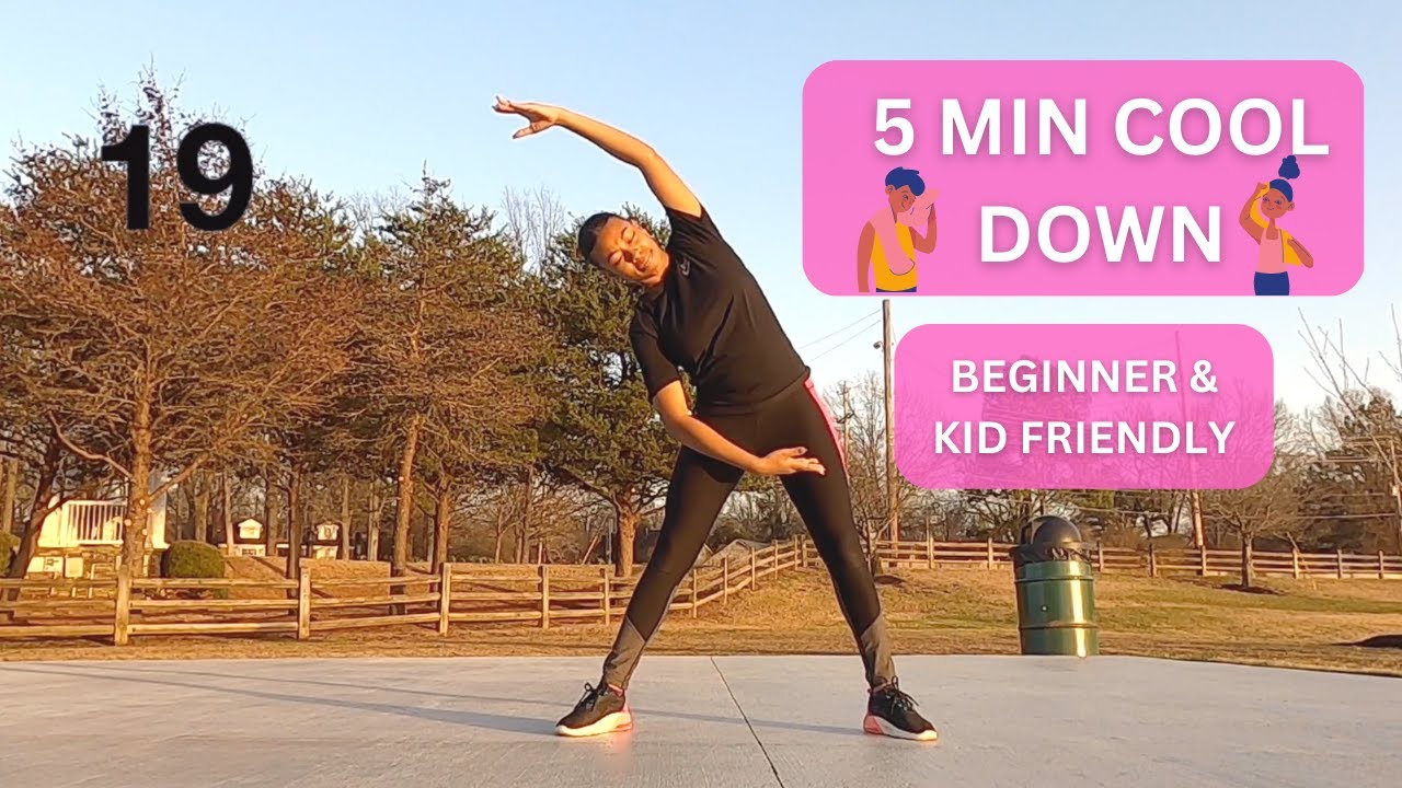 5 MIN COOL DOWN/STRETCH ROUTINE || Beginner & Kid Friendly