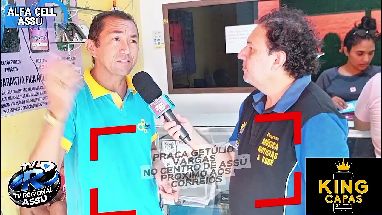 28-02-2026: FLASH NA ALFA CELL ,NOSSA REPORTAGEM FALA COM IVANILDO PROPRIETÁRIO DA ALFA CEL EM ASSÚ 
