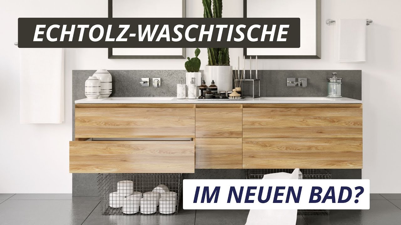Lohnt sich eine Echtholz-Waschtischplatte im Badezimmer? Tipps zu Massivholz-Waschtischen im Bad