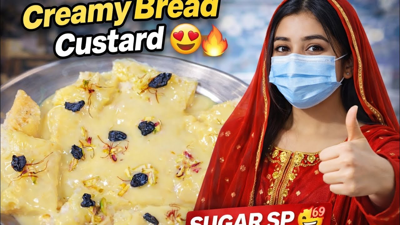 Creamy bred custard🔥❤️ ifta speshal bred custard sweets