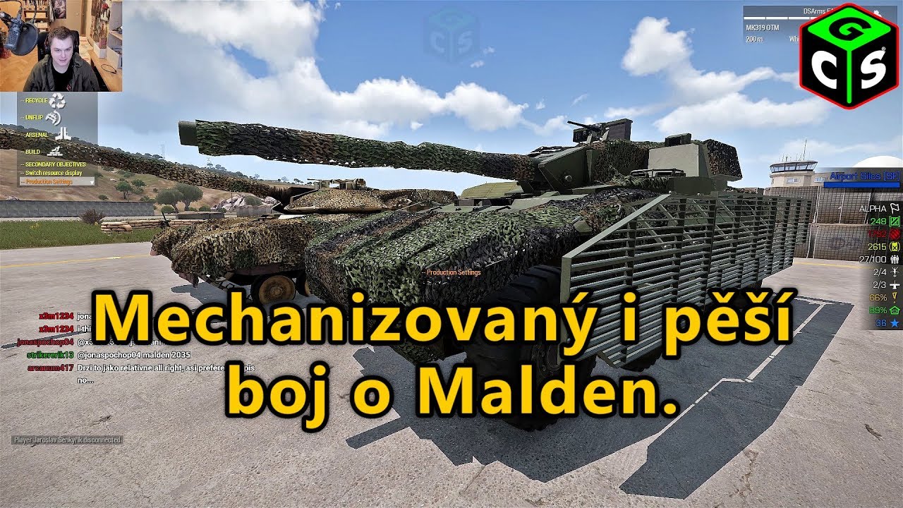 Mechanizovaný i pěší boj o Malden - ArmA 3 Liberation [Z]