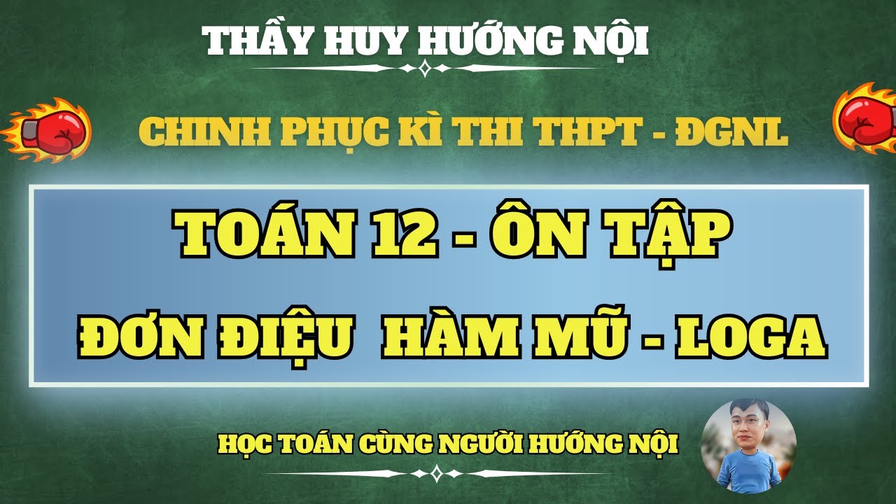 ĐƠN ĐIỆU HÀM MŨ - LOGARIT CHỨA THAM SỐ VDC